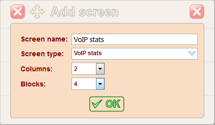 5gVision User interface, Menu tree add edit menu