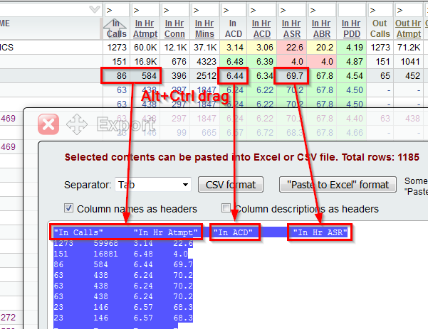 5gVision User interface, Main screen export