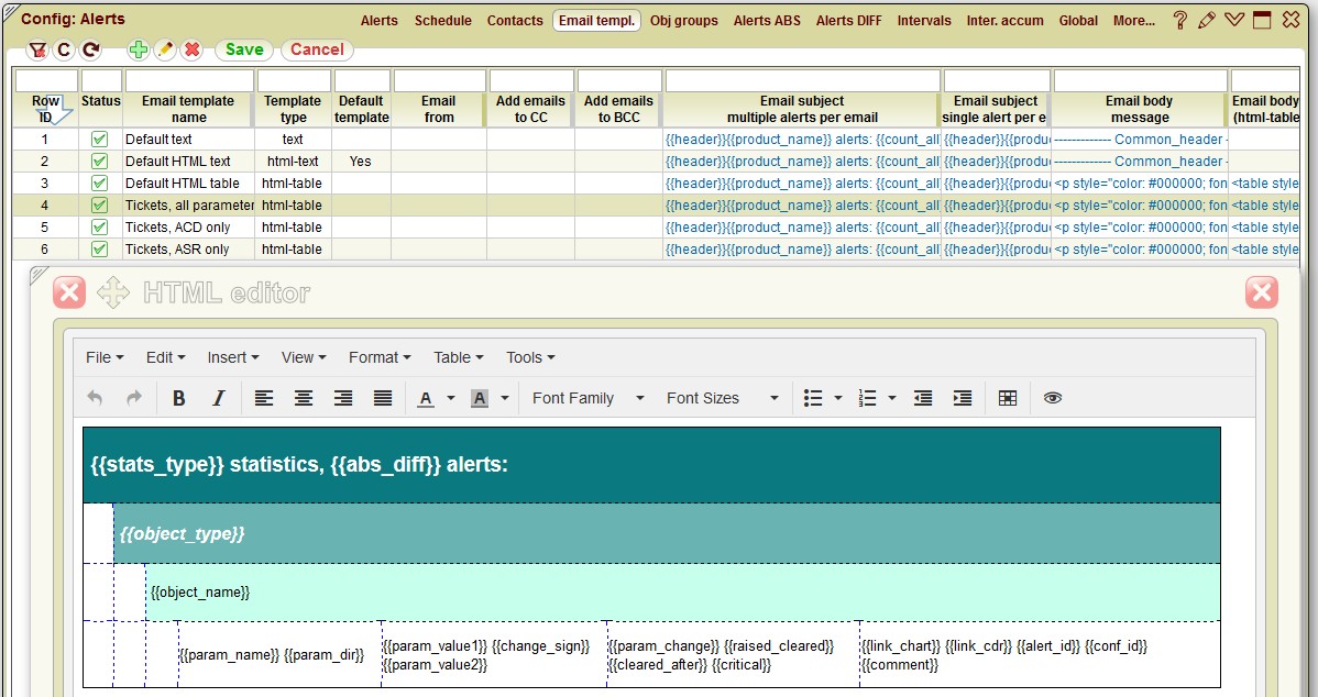 5gVision Release notes, Email templates 1
