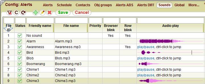5gVision Release notes, Alert sounds 1