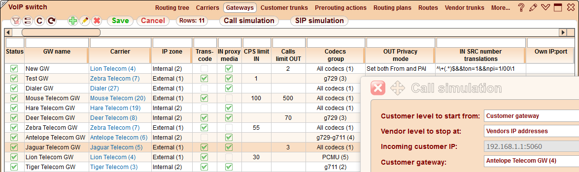 5gVision VoIP switch