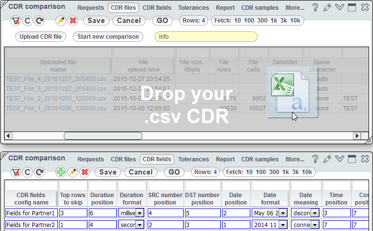 Preparing your CDR files