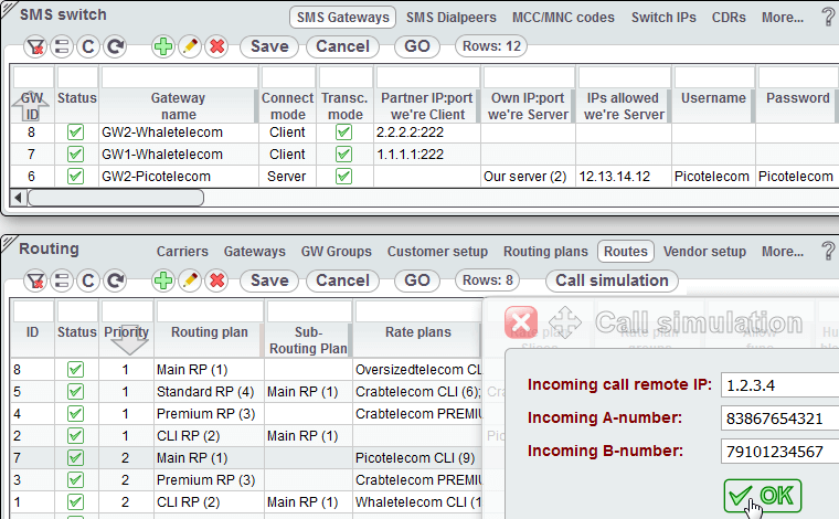 SMS / SMPP softswitch
